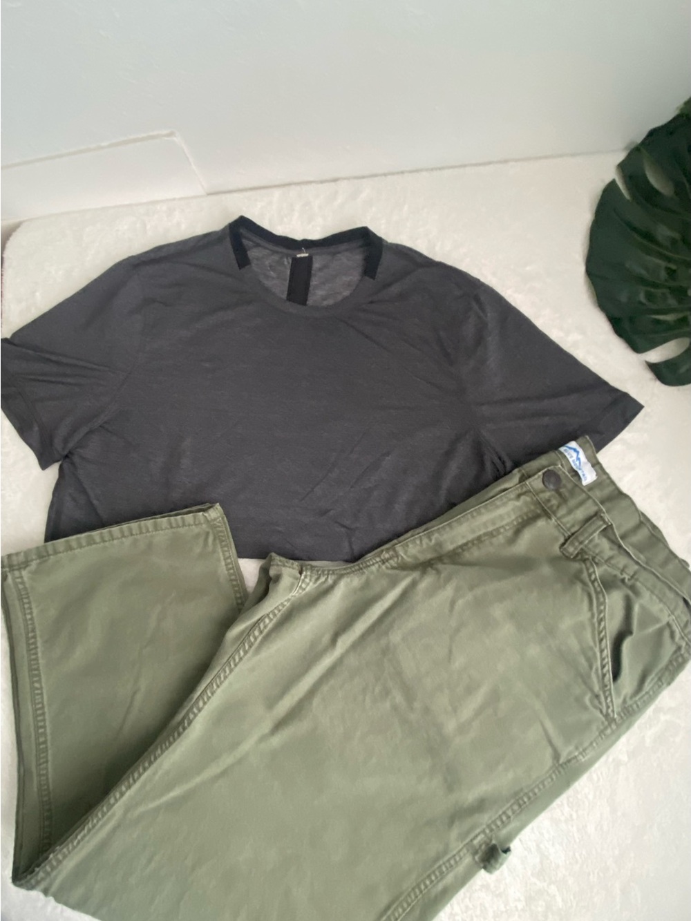 Men's Olive Green Casual Pants